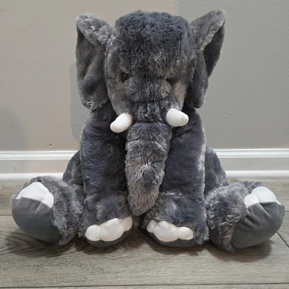 Plush Animal Alley Elephant Floppy Gray So Soft 18” - Picture 10 of 10
